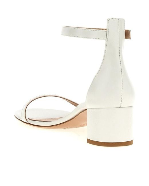 Gianvito Rossi Metallic Gaeta Ankle Strap Sandals