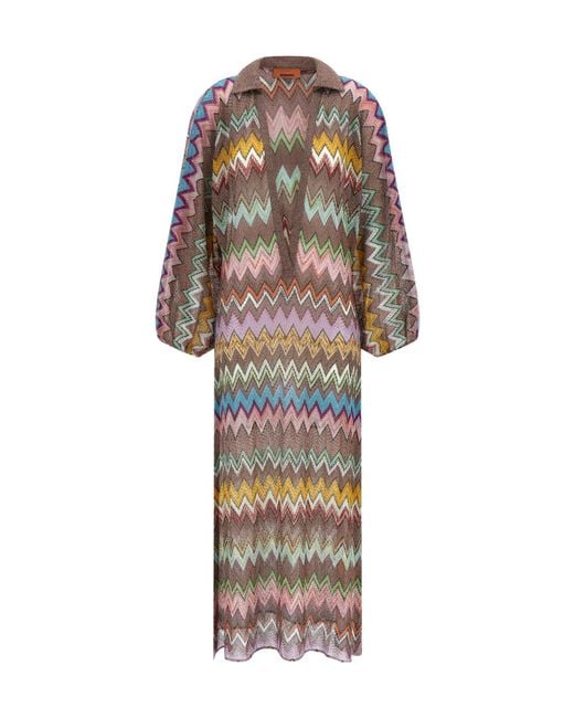 Missoni White Collared Dress