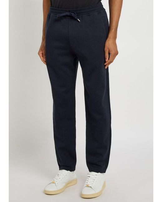 Brunello Cucinelli Blue Cotton Blend Casual Pants for men