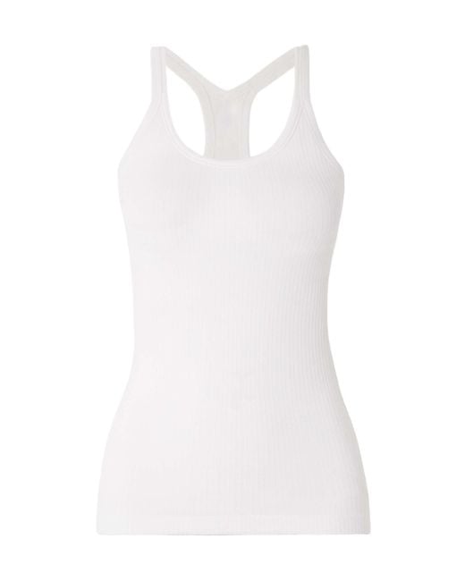 lululemon athletica White Street Ribbed Stretch-Jersey Tank