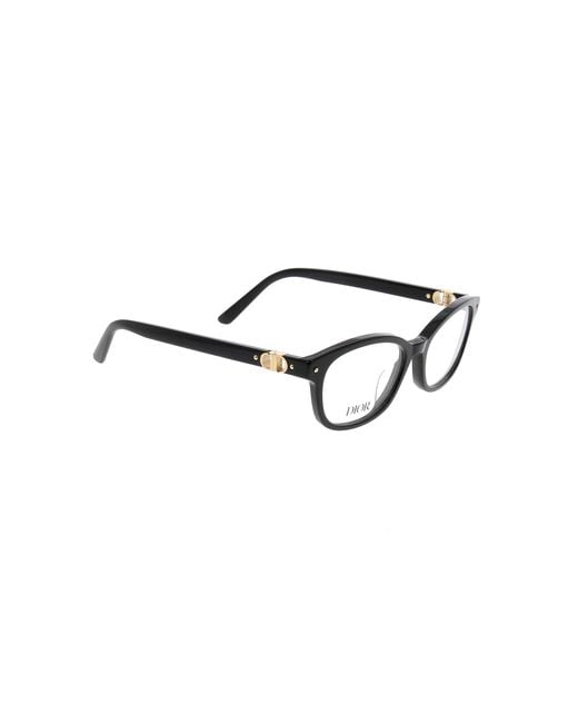 Dior White Eyewear Rectangular Frame Glasses