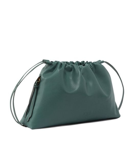 Pinko Green Maxi Clutch Bag