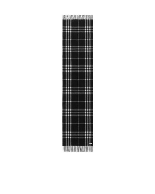Burberry Black Reversible Logo Jacquard Scarf