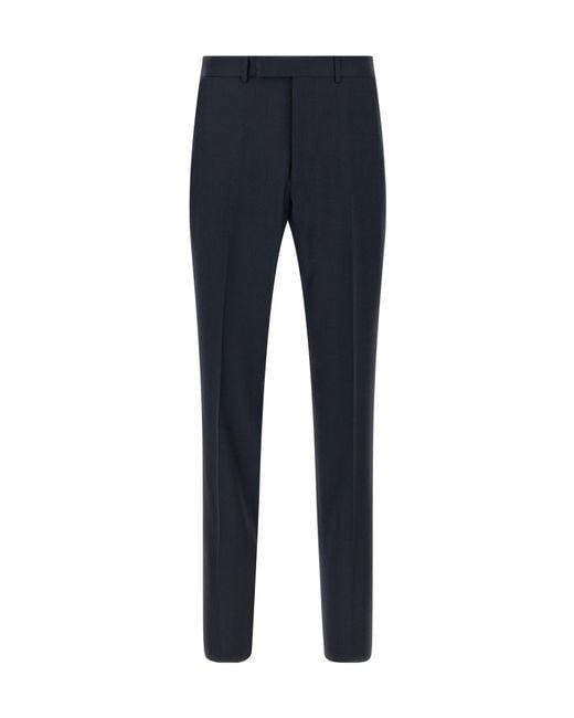 Zegna Blue Single Breasted Two-Piece Tailored Suit for men