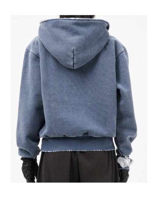 Our Legacy Blue Faded Effect Hoodie
