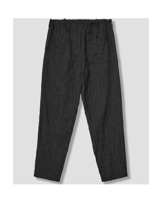Dries Van Noten Gray Elastic Waist Casual Pants for men