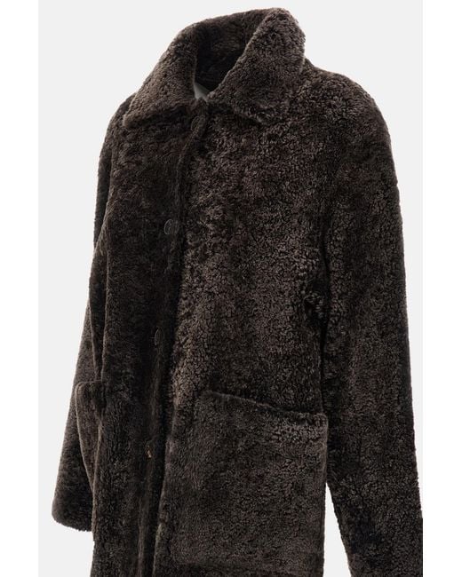 Arma Black Zoey Reversible Shearling Coat