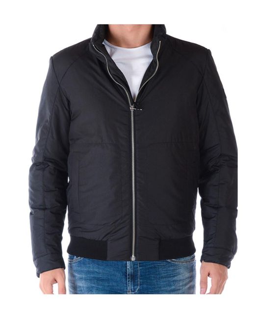 Versace Blue Logo Zipper Casual Jacket for men