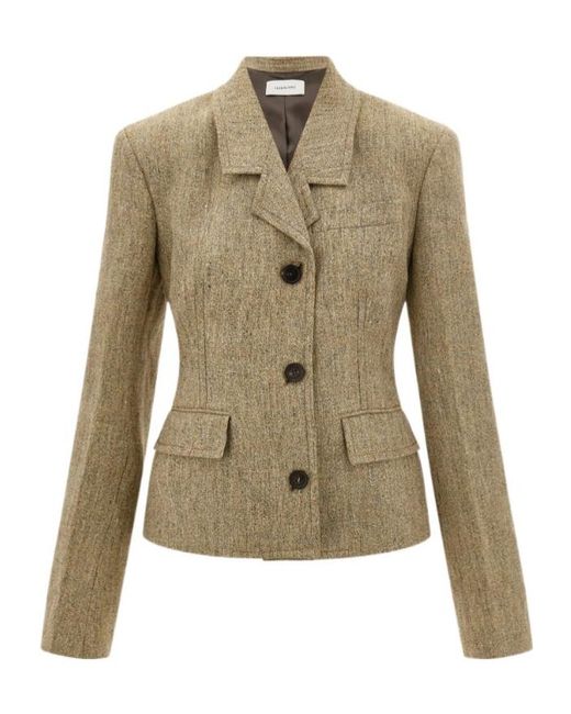 Ferragamo Green Single Breasted Blazer
