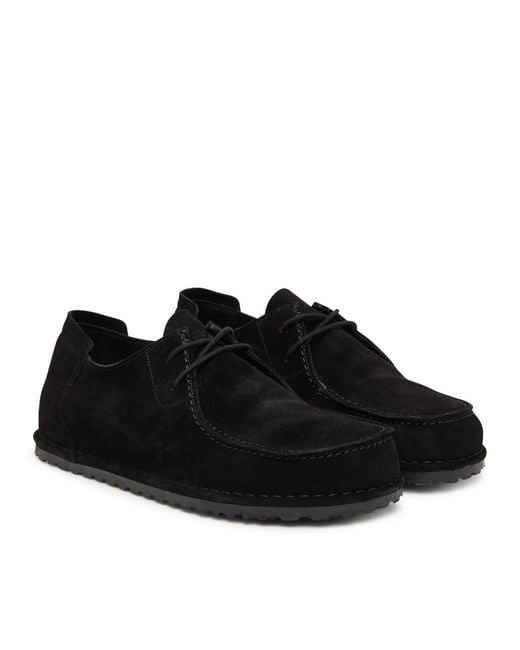 Birkenstock Black Utti Lace-Up Shoes for men