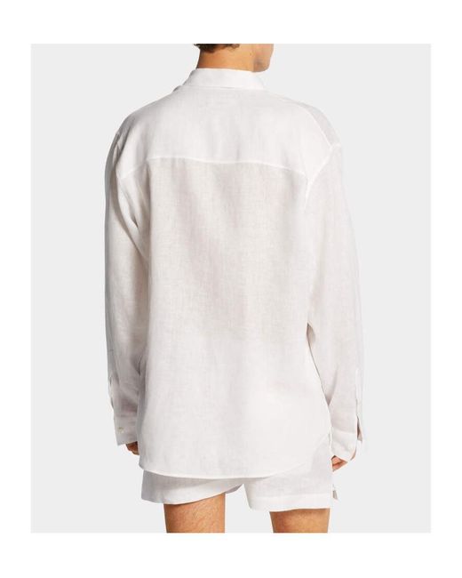 DSquared² White Summer Lovers Oversized Shirt for men