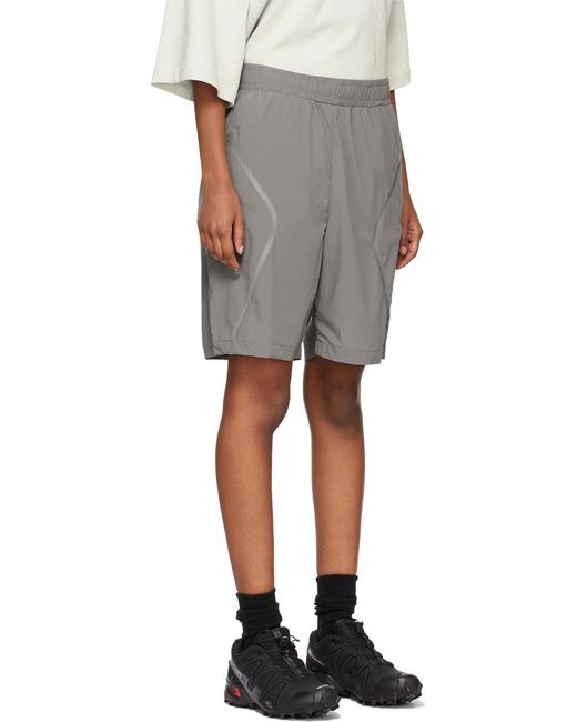 A_COLD_WALL* Black A-Cold-Wall* Stripe-Detailed Track Shorts for men