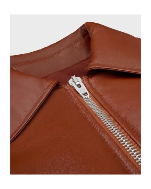 Céline Brown Bomber Jacket