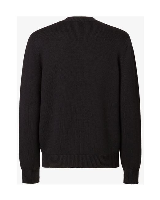 Fendi Black Ff Corduroy Crewneck Knitted Jumper for men