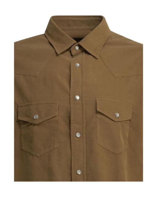 Tom Ford Green Long-Sleeved Shirt for men
