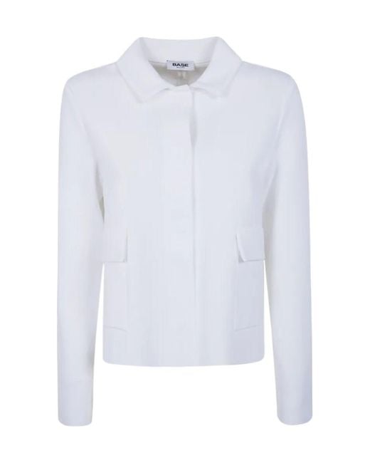 Baserange White Flap Pocket Jacket