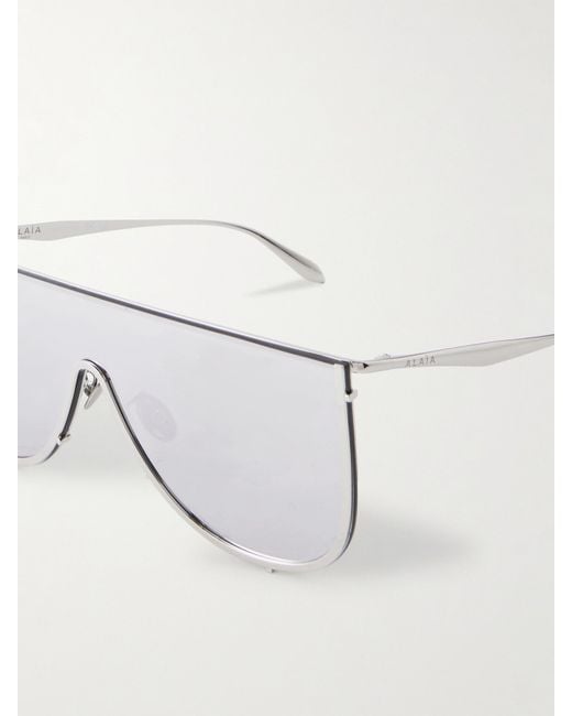 Alaïa White Oversized-Frame Sunglasses