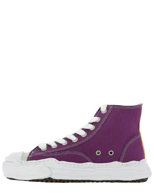 Maison Mihara Yasuhiro Blue Multi-Panel Lace-Up Sneakers for men