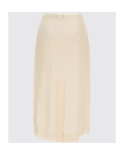 Simone Rocha White Floral Pattern Midi Skirt