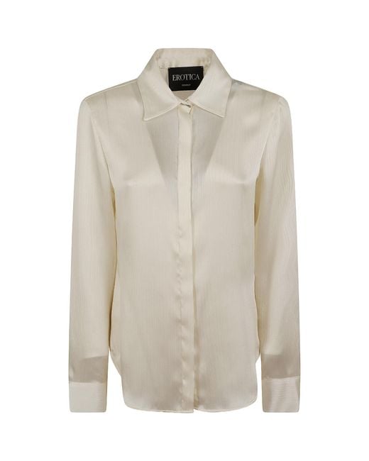 Dondup White Long-Sleeved Shirt