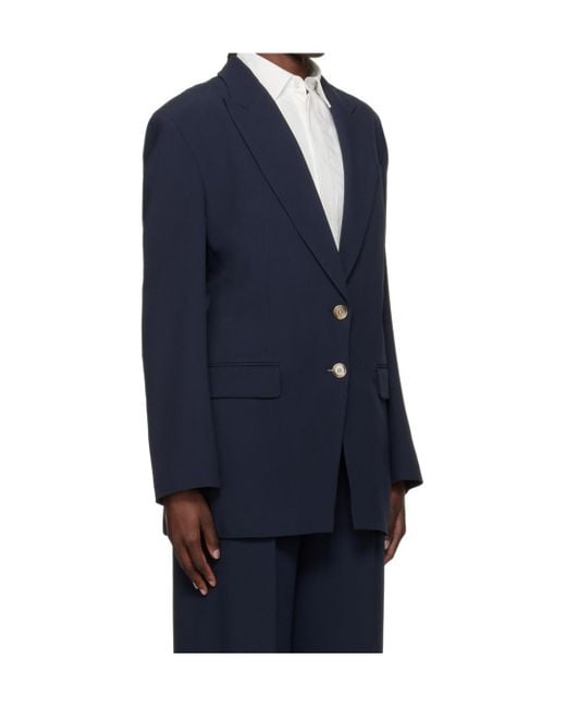 Boss Blue Open-Back Blazer