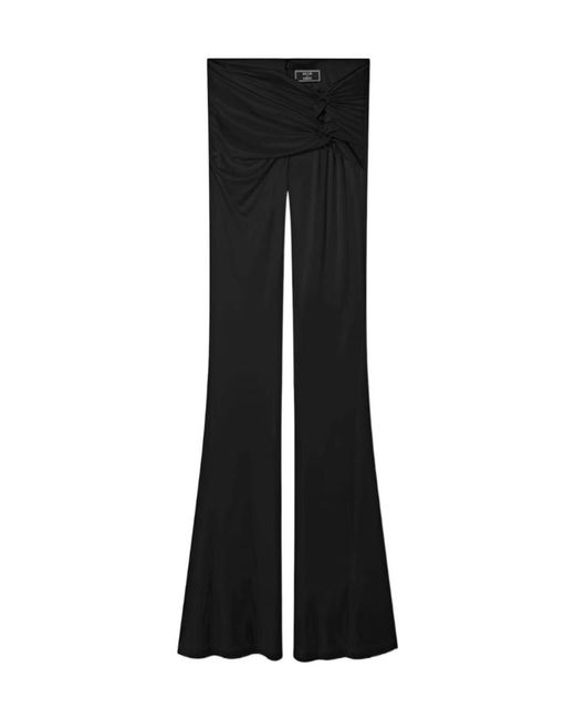 Versace Black X Dua Lipa Knotted Flared Trousers