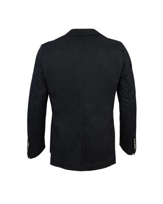Boss Blue Single-Breasted Suit Jacket for men