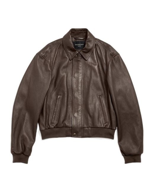 Balenciaga Brown Taxi Jacket for men