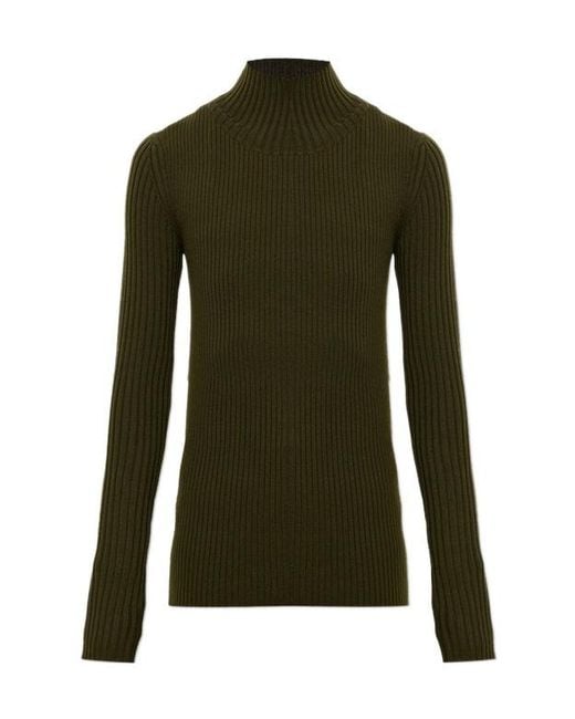 Victoria Beckham Green Long-Sleeved Sweater