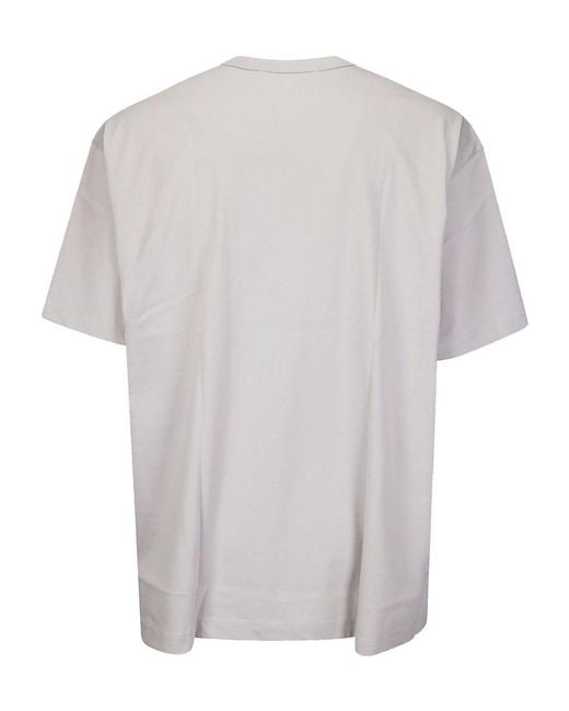 Comme des Garçons White Cotton T-Shirt With Print for men