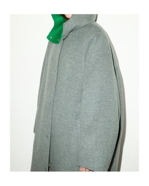 MAX&Co. Gray Oversized Double-Woven Wool Coat