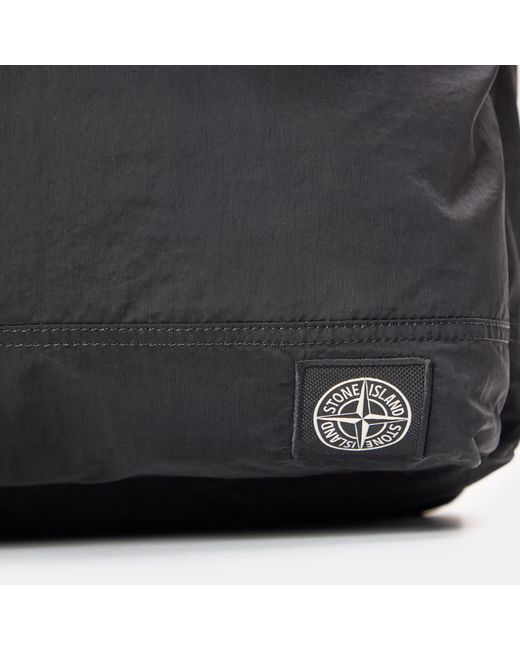 Stone Island Gray Zip Pocket Backpack for men