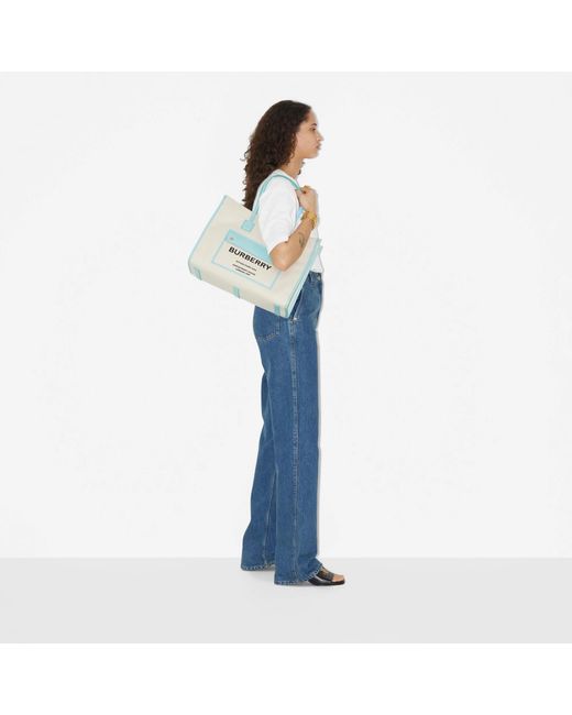 Burberry Blue Medium Freya Tote