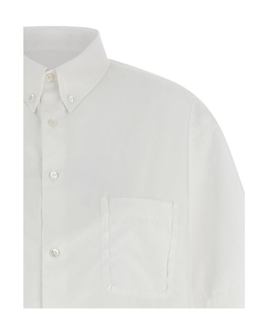 Maison Margiela White Dotton-Down Shirt