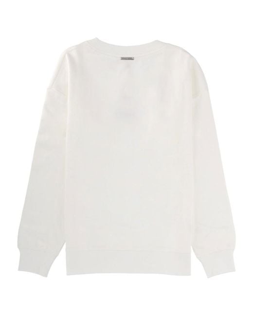 MICHAEL Michael Kors White Logo Embossed Sweatshirt