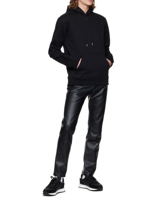 Courreges Black Courrèges Drawstring Long-Sleeved Hoodie for men