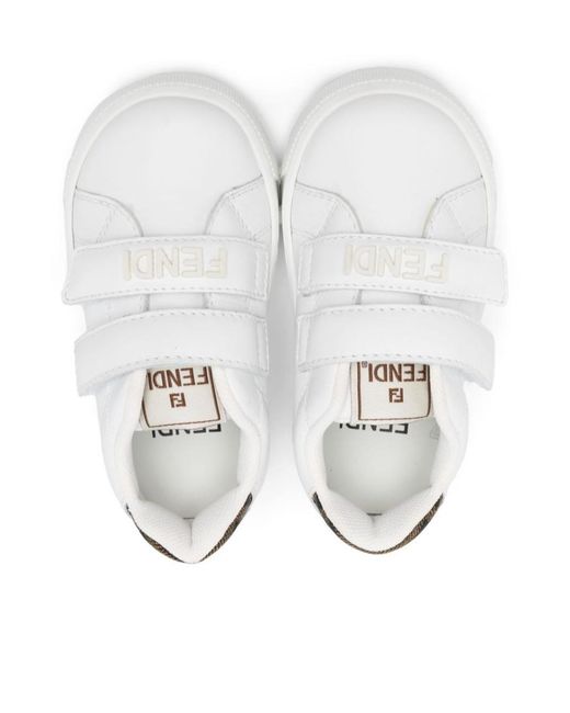 Fendi White Leather Sneakers