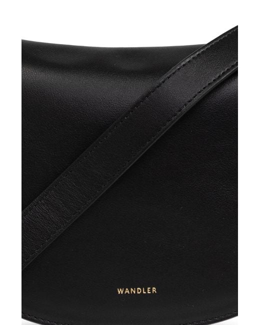Wandler Black Logo Printed Crossbody Bag