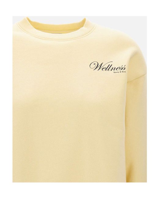 Sporty & Rich Natural Avenue Wellness Crewneck Sweatshirt