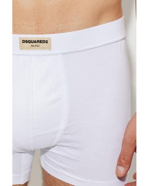 DSquared² White Boxer Briefs for men