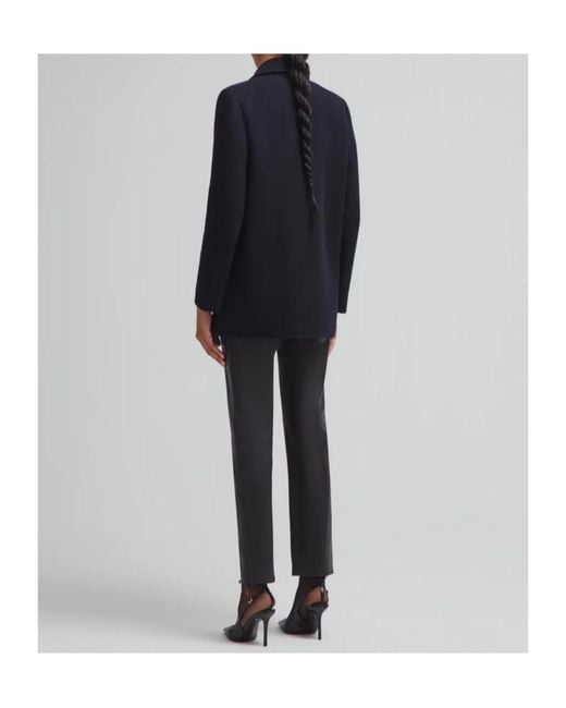 Blazé Milano Blue Joyme Double-Breasted Peacoat