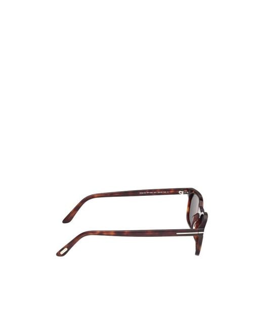 Tom Ford White Eyewear Rectangular Frame Sunglasses for men