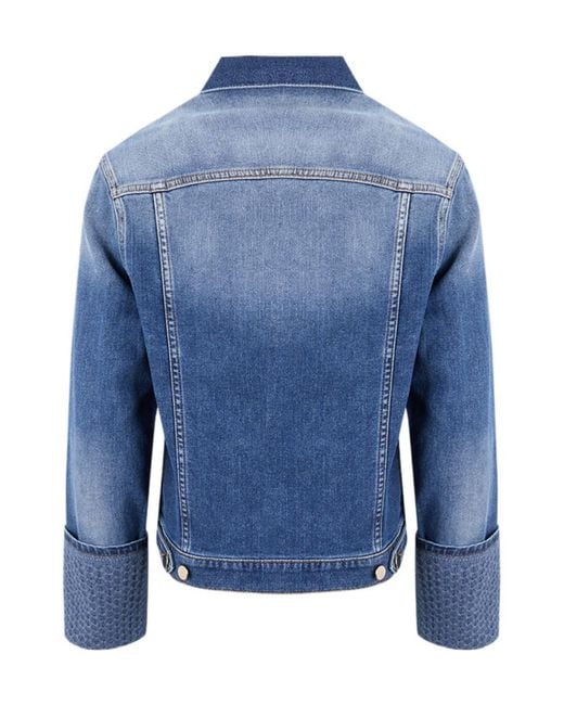 Fabiana Filippi Blue Long-Sleeved Denim Jacket