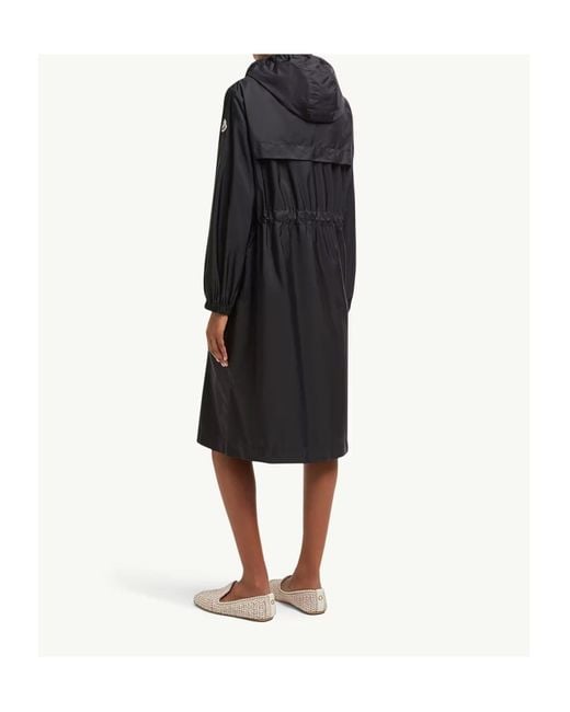 Moncler Black Hiengos Hooded Long Parka