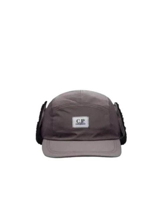C P Company Multicolor Logo-Patch Cap for men