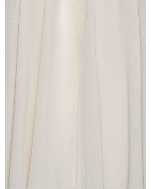 ROTATE BIRGER CHRISTENSEN White Halterneck Bow Top