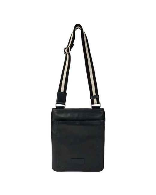 Bally Black Logo Shoulder Bag for men
