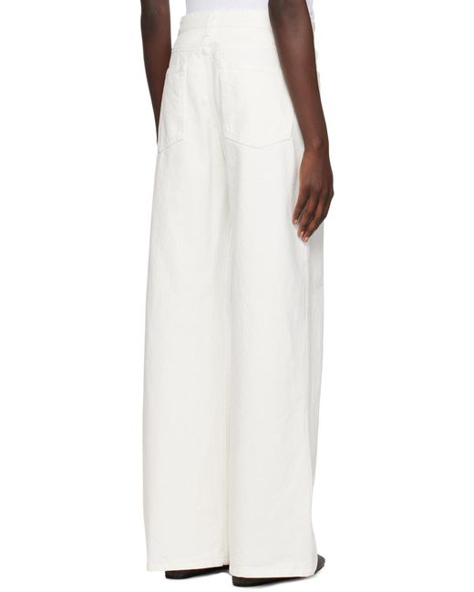The Row White Straight-Leg Jeans
