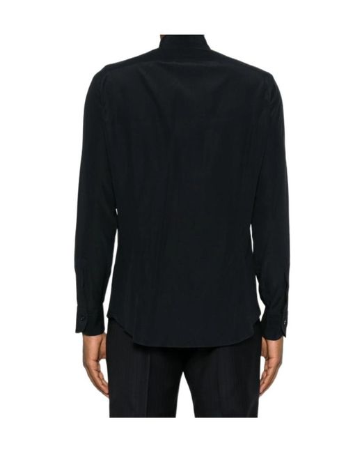 Mazzarelli Black Long-Sleeved Shirt for men