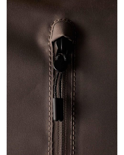Paul Smith Brown Roll-Top Logo Backpack for men